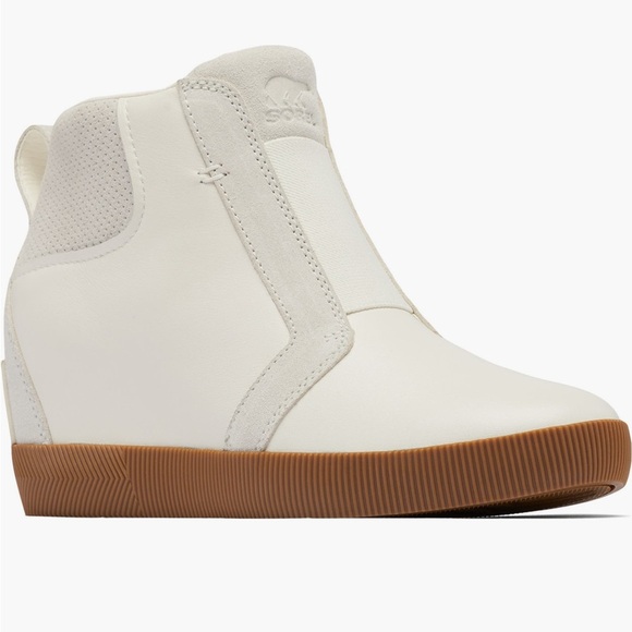 SOREL Out N About Wedge Bootie in Sea Salt/Gum Size 8 NWT - Picture 1 of 7